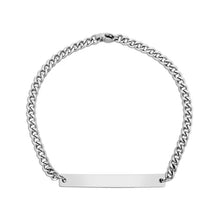 Load image into Gallery viewer, Curved Engraving Chain Bracelet