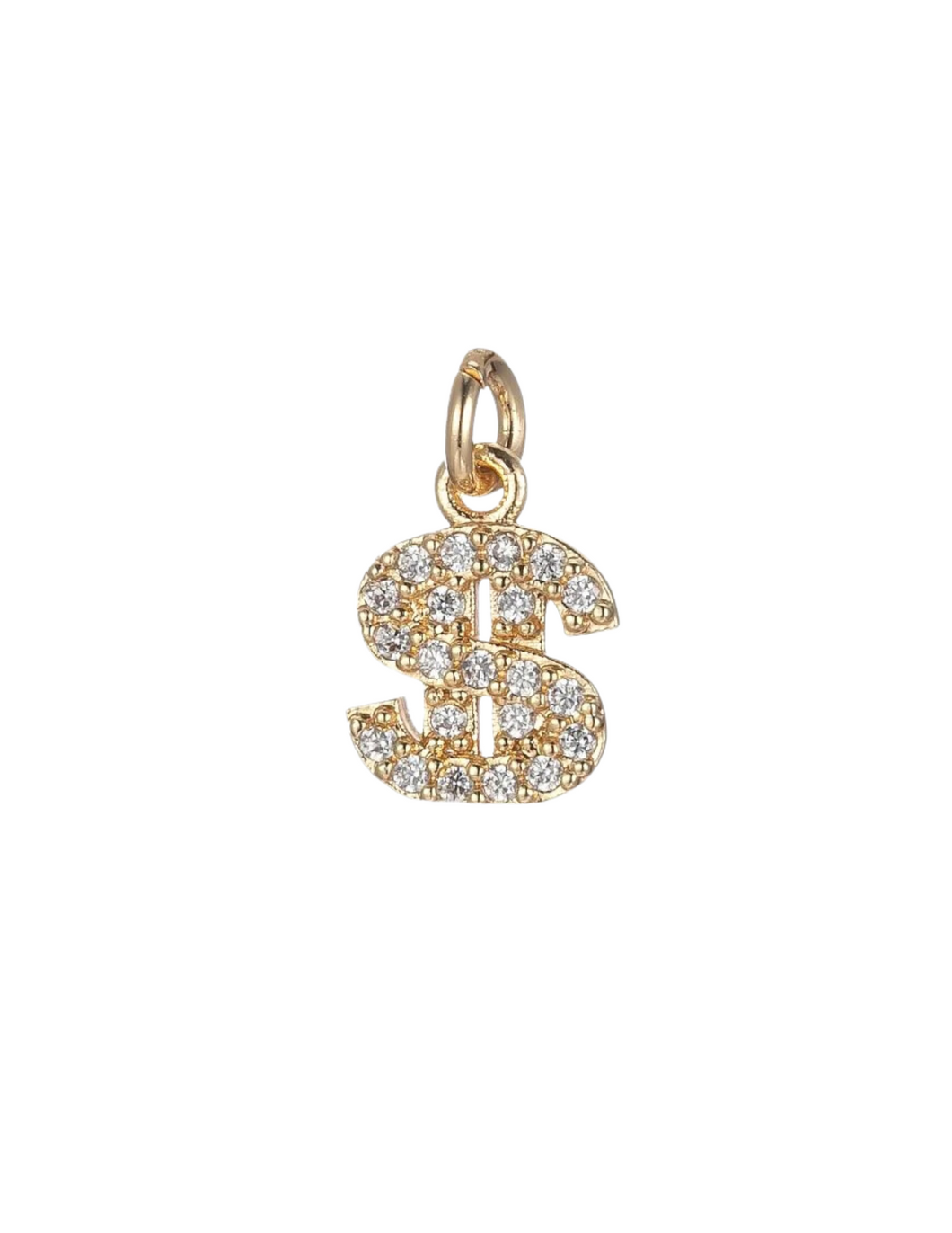 Gold Dollar Sign Charm