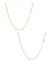 Load image into Gallery viewer, Paperclip Engraving Necklace
