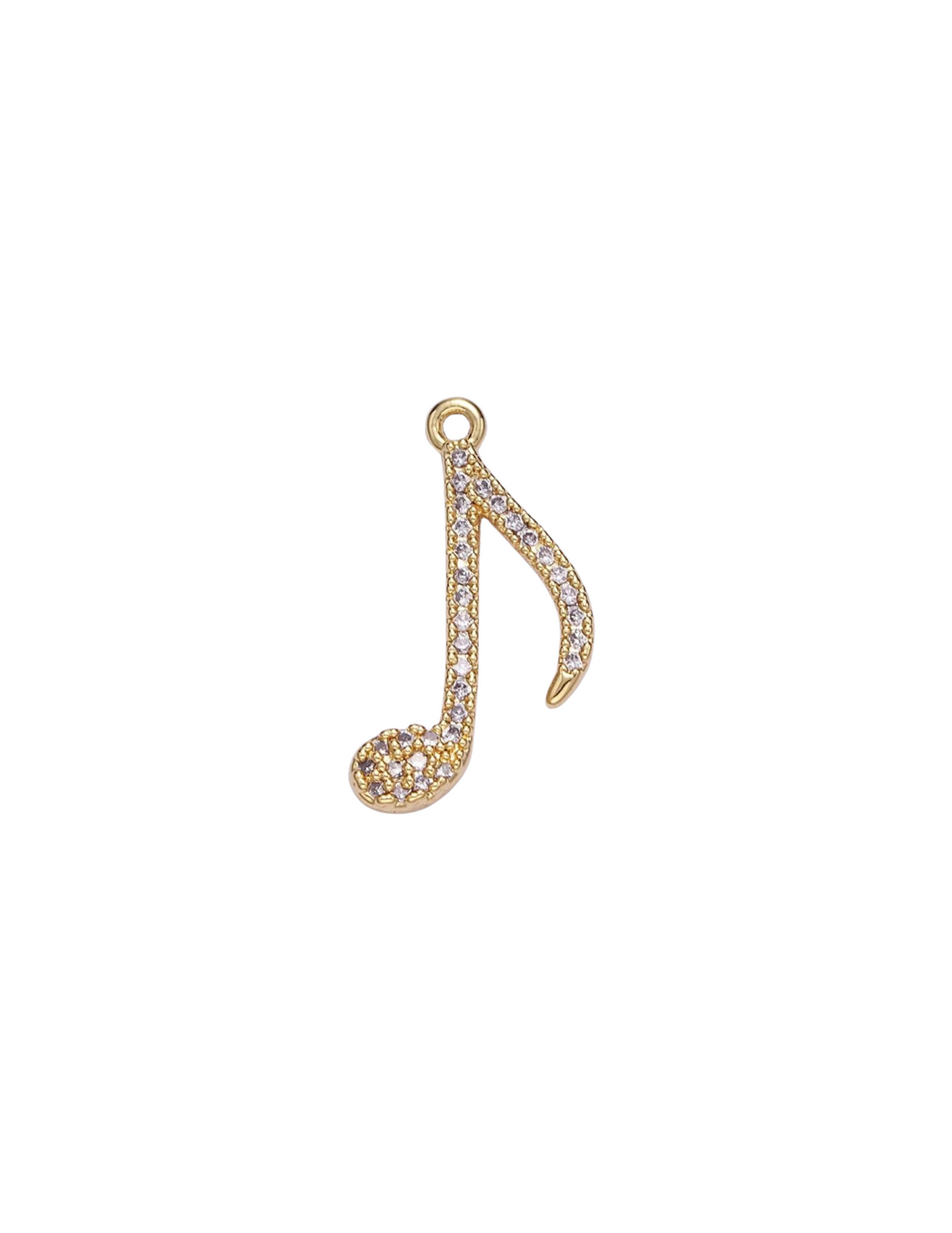 Gold Music Note Charm