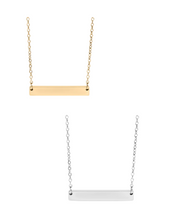 Load image into Gallery viewer, Bar Engraving Necklace
