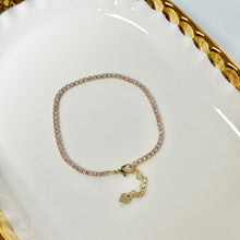 Load image into Gallery viewer, Dainty Baby Pink Tennis Bracelet
