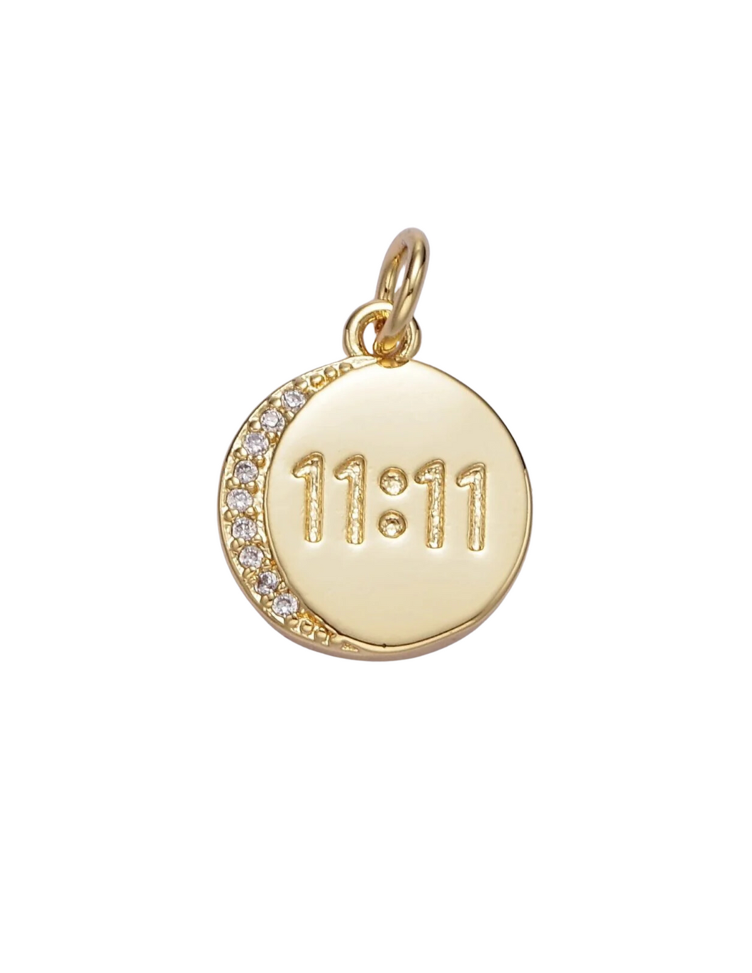 Gold 11:11 Angel number Charm