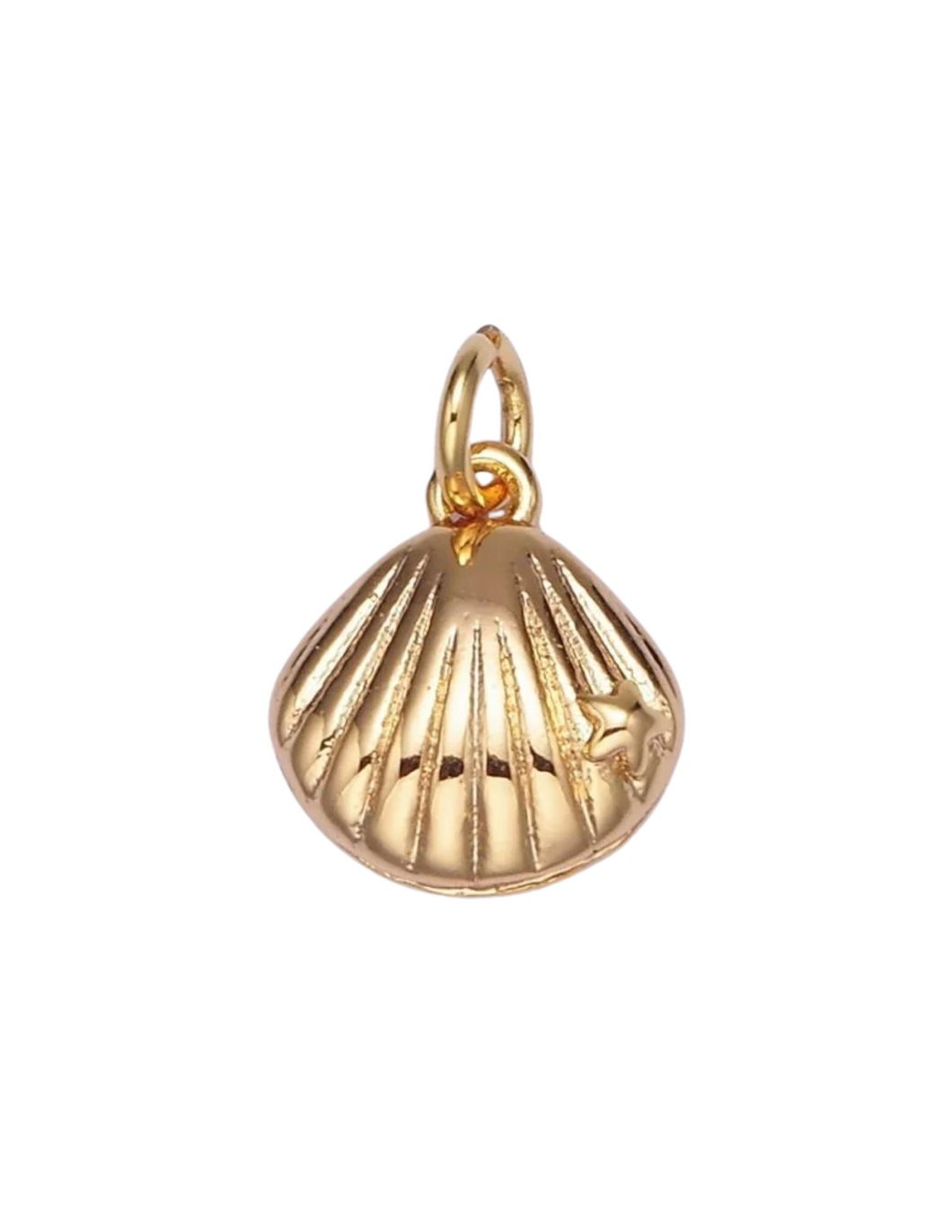 Gold Seashell Charm