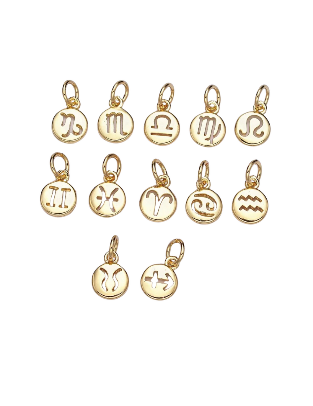 Gold Zodiac Sign Charms