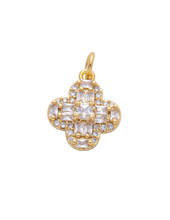 Load image into Gallery viewer, Luxe CZ Clover Charm
