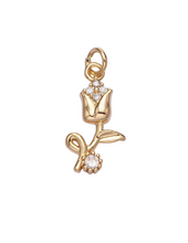 Load image into Gallery viewer, Gold Rose Charm
