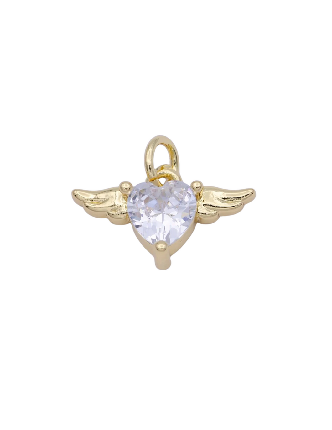 Heart Angel Wing Charm