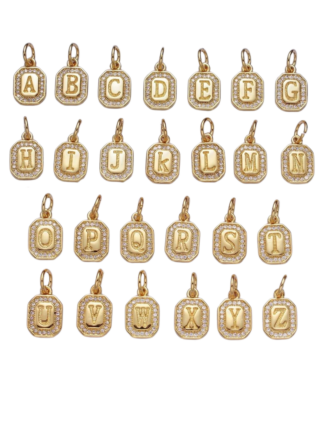 Gold Initial Charms