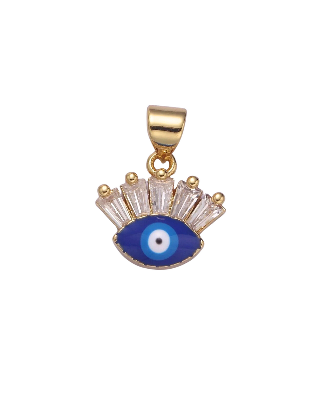 Blue Evil Eye CZ Charm