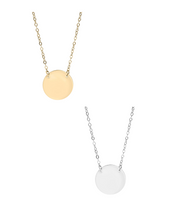 Load image into Gallery viewer, Circle  Engraving Necklace
