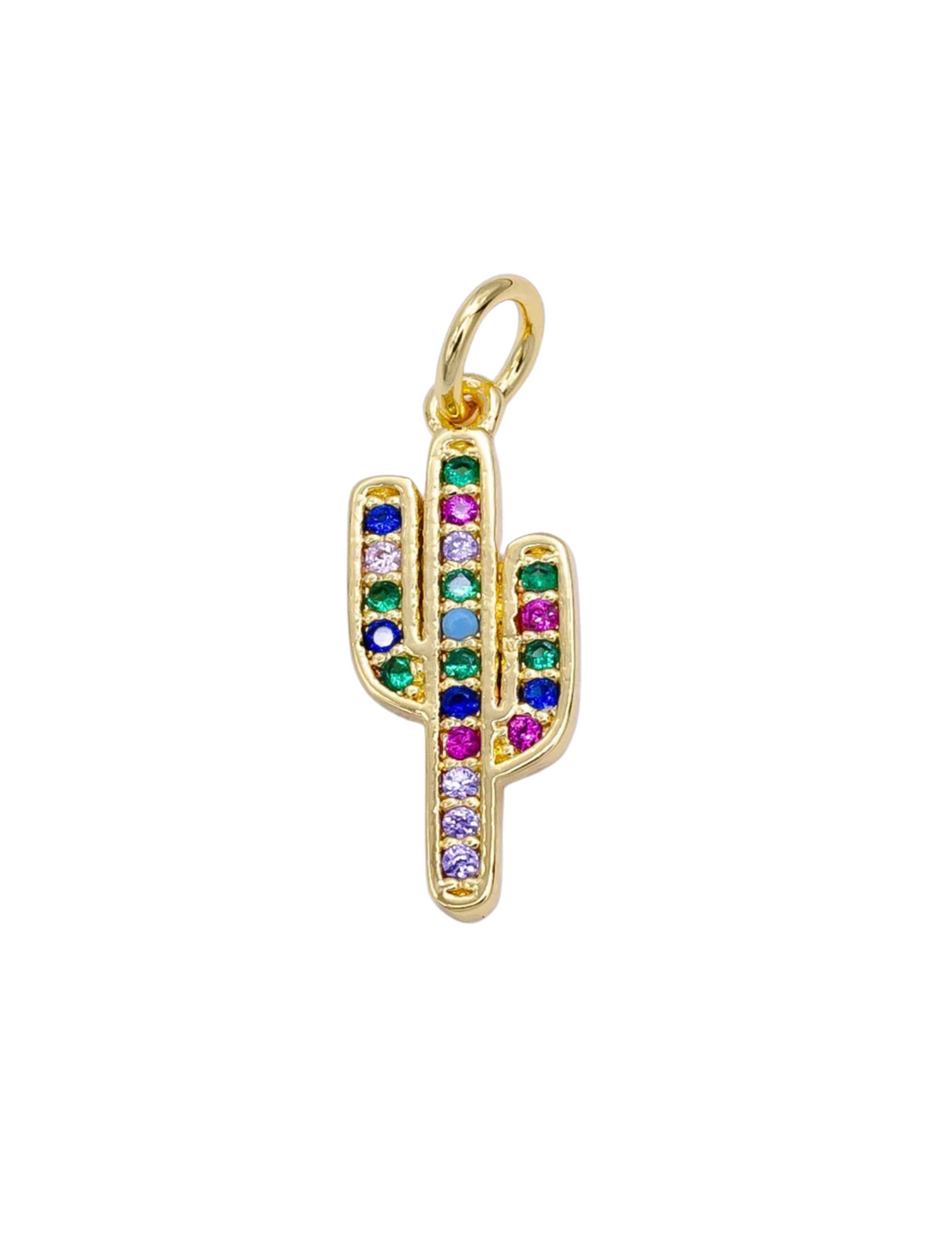 Multicolor Cactus Charm