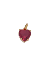 Load image into Gallery viewer, Fuchsia CZ Heart

