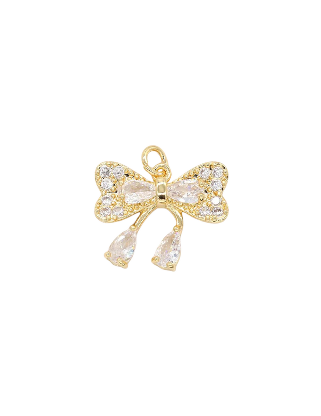 Gold Luxe Bow Charm