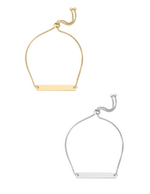 Load image into Gallery viewer, Flat Bar Adjustable Engraving Bracelet

