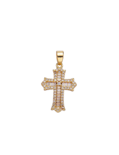 Load image into Gallery viewer, CZ Baguette Cross
