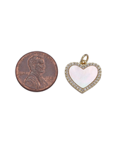 Load image into Gallery viewer, Stone Heart Charms

