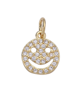 Load image into Gallery viewer, CZ Smiley Face Charm
