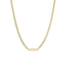 Load image into Gallery viewer, Curb Chain Bar Engraving Necklace
