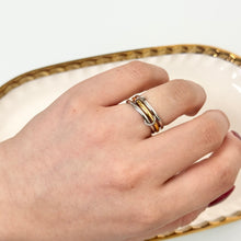 Load image into Gallery viewer, Mixed Metal Triple Ring
