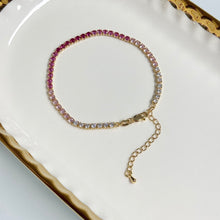 Load image into Gallery viewer, Ombre Pink Tennis Bracelet
