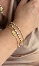 Load image into Gallery viewer, CZ Cross Bracelet
