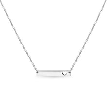 Load image into Gallery viewer, Cutout Heart Bar Engraving Necklace
