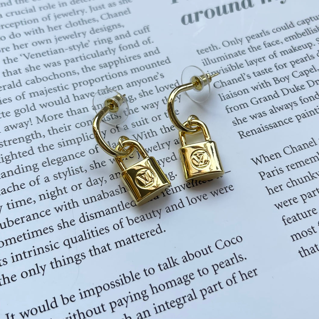 LV Mini Lock Earrings