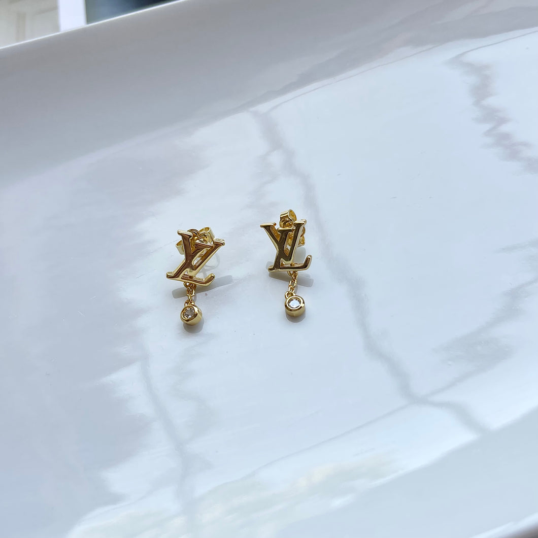 Mini LV Dangle Studs