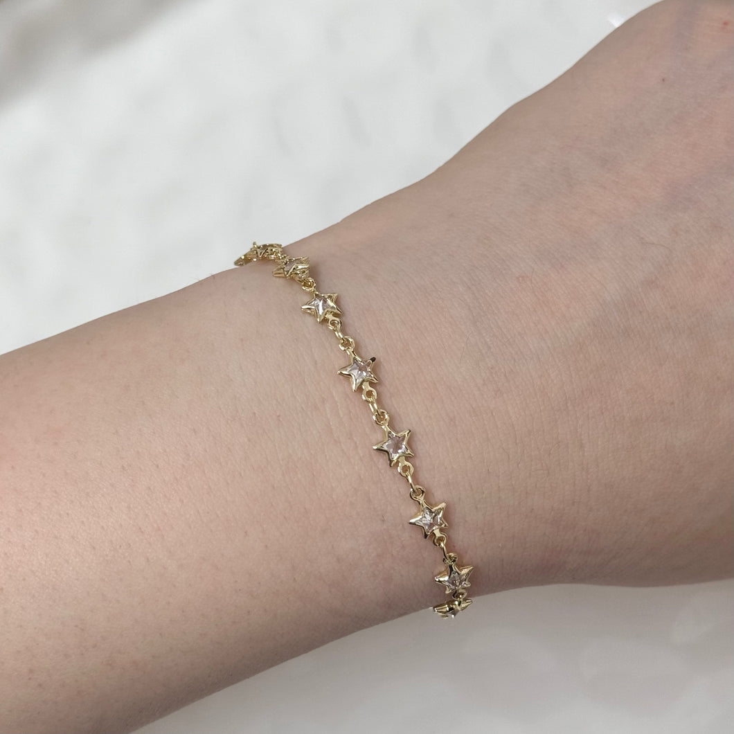 Clear Star CZ Bracelet