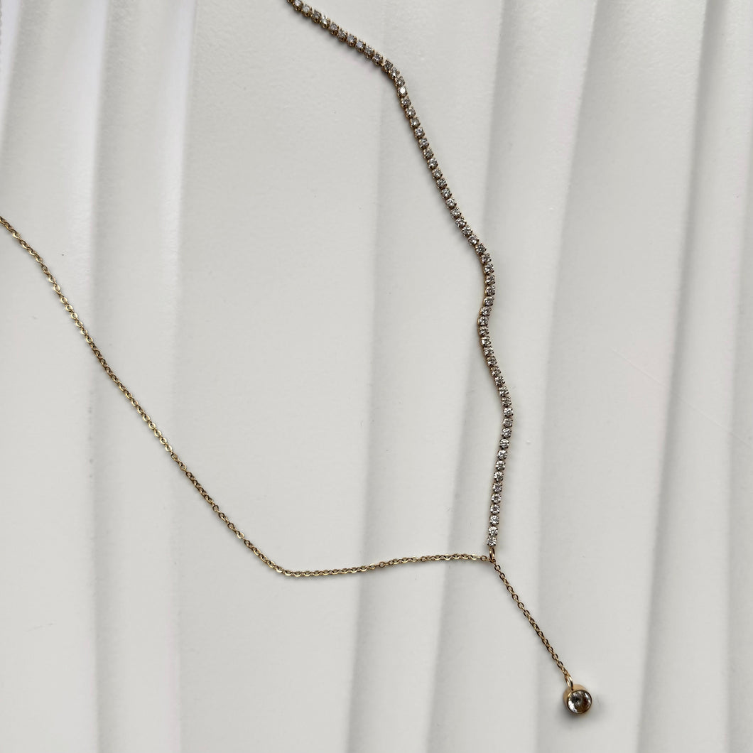 Half N' Half Dangle Necklace