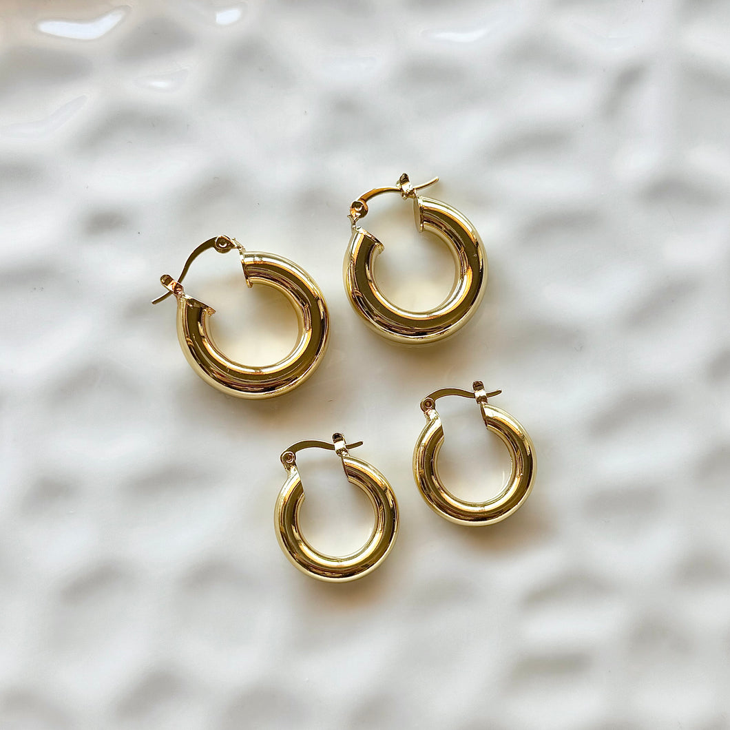 Chunky Gold Hoops