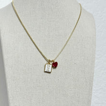 Load image into Gallery viewer, Pink Heart MOM Necklace
