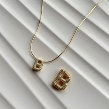 Load image into Gallery viewer, Mini Luxe Initial Bubble Necklace
