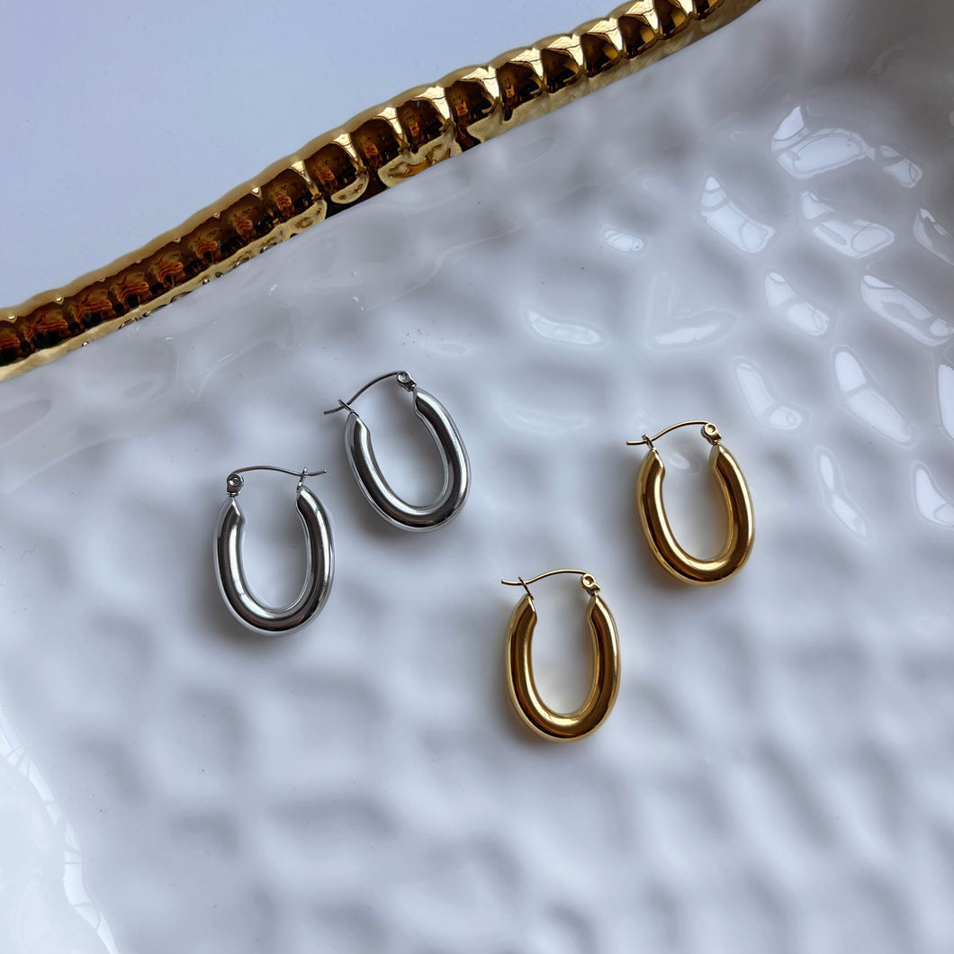 Oval Chunky Hoops