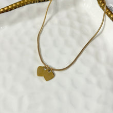 Load image into Gallery viewer, Double Heart  Engraving Necklace
