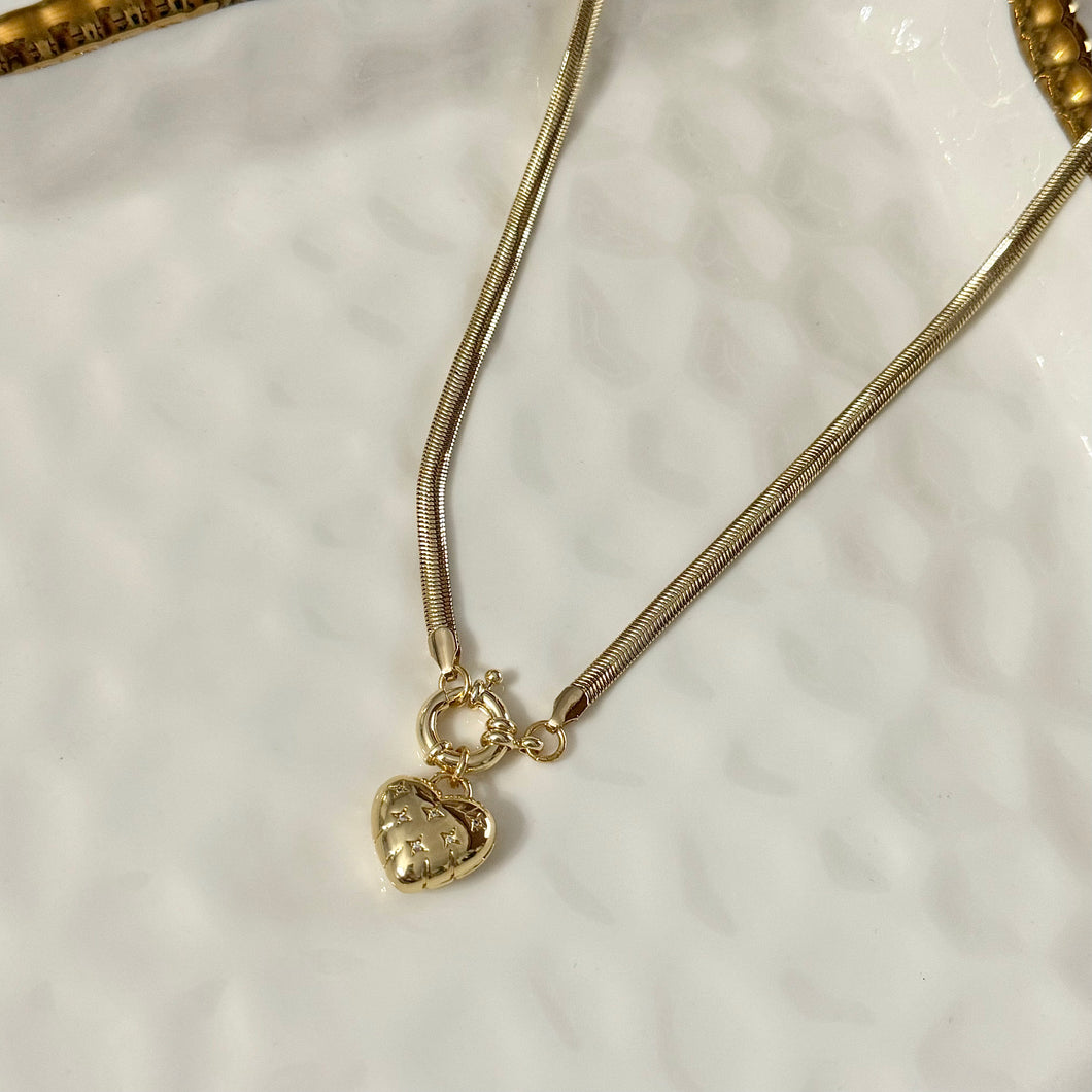 Alaia Bubble Heart Necklace