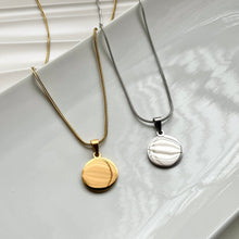 Load image into Gallery viewer, Large Coin Engraving Necklace
