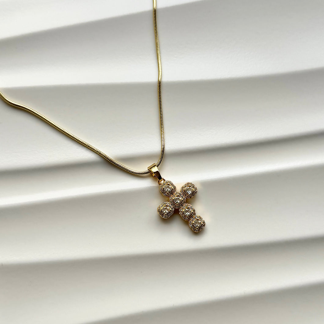 Crystal Cross Necklace