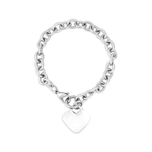 Load image into Gallery viewer, Silver Heart Charm Bracelet
