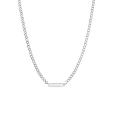 Load image into Gallery viewer, Curb Chain Bar Engraving Necklace
